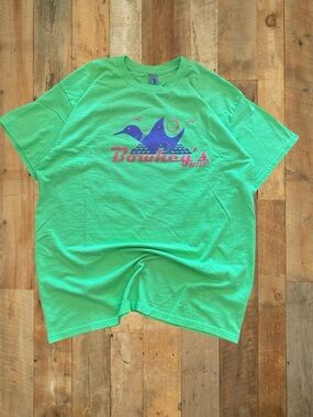 Route 64 Lavigne Ontario Bowhey Resort Graphic Tee Neon Green | Tagged L
